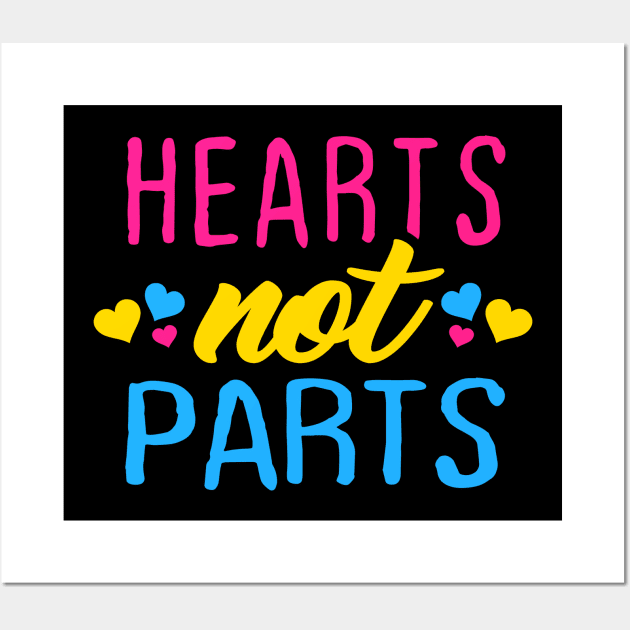 Hearts Not Parts Wall Art by NinthStreetShirts